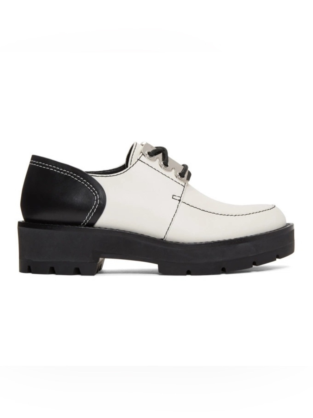 3.1 Philip Lim Black and White Creeper Oxfords